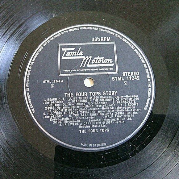 Vintage Vinyl LP Four Tops Story 1964 -72 Tamla Motown Double Album Gatefold EMI - Picture 7 of 16